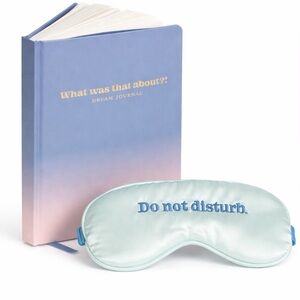 “What Was That About?!” Journal + “Do Not Disturb” Satin Sleep Mask Set NWT